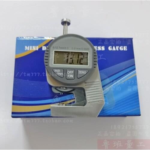 Portable push-type digital thickness gauge thickness gauge Thickness gauge Measuring thickness tool Enlarged probe