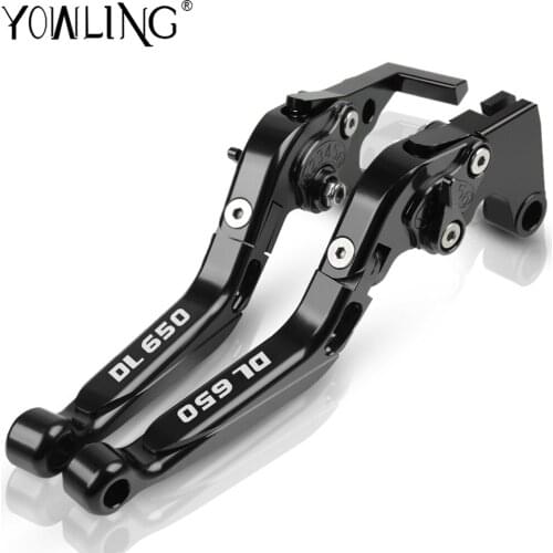 Adjustable Folding Motorcycle Brake Clutch Levers For Suzuki DL650 V-STROM DL 650 VSTROM 2004 2005 2006 2007 2008 2009 2010