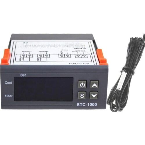 STC-1000 Professional Digital All-Purpose Temperature Controller Thermostat Aquarium With Sensor Probe Cable