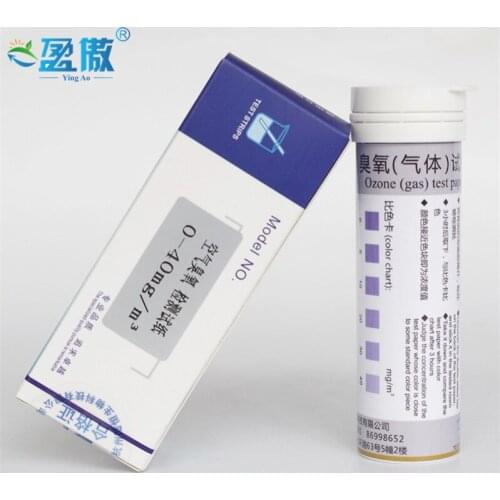 Air Ozone Test Strip 0-40 Gas Ozone Concentration Detector Test Tube Analysis Test Strip