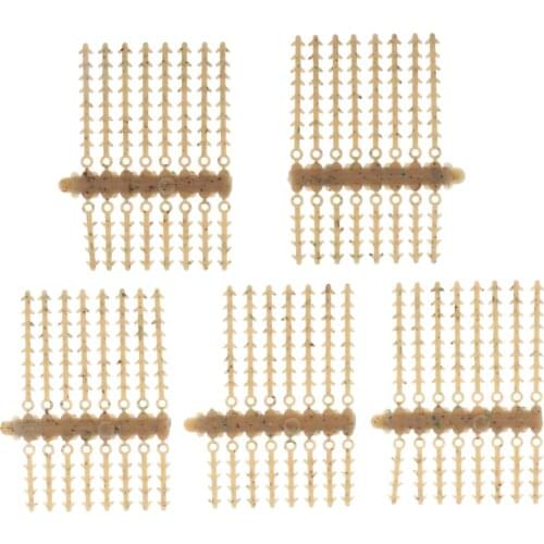 5 pieces Sheet Carp Fishing Hair Rig Extender Boilie Bait Stops Boilie Stopper Carp Fishing Bait Rig Carp Terminal Tackle