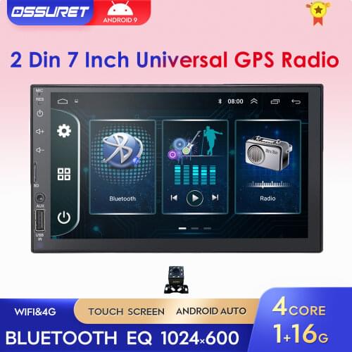 2Din Universal Android Navigation Car Multimedia Autoradio Stereo Player 7 Inch Touch Screen GPS WiFi Auto Radio Quad Core Video