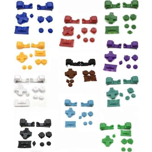 High quality A--S Plastic Full Button Set For GameBoy Advance SP For GBA SP A B Select Start Power On Off L R Buttons kit D pad