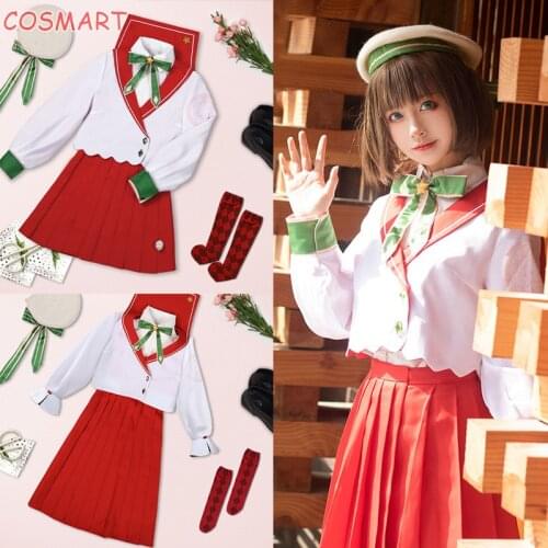 Anime Card Captor Sakura Daidouji Tomoyo Cosplay Costume Christmas Lovely JK Uniform Dress Halloween Party Outfit For Women Girl