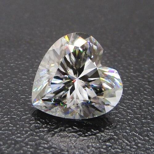 Loose Gemstones Moissanite Diamond Heart 4x4mm to 10x10mm GH Color Beads Excellent Cut For Jewelry Ring Gem
