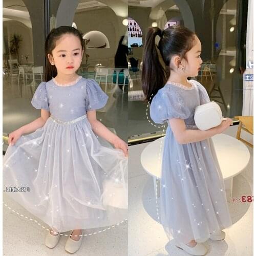 Baby Girl Ball Gown Princess Dresses For Birthday Party Kids Halloween Puff Sleeves Cosplay Costume Dress Up Clothes for Girls