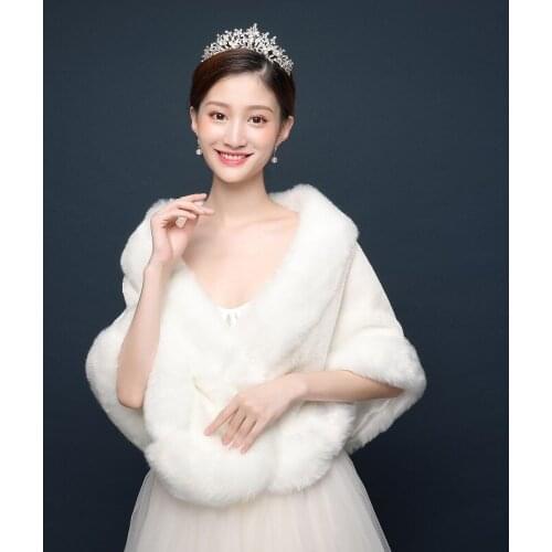 Свадебные меховые накидки DongFlower China At AliExpress