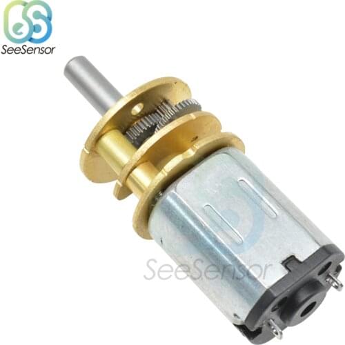 DC 3V 6V 12V N20 GA13-N20 Mini Micro Metal Gear Motor DC Motor with Gearwheel 15/30/50/60/100/150/200/300/400/600/1000RPM