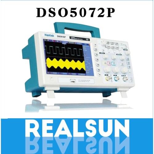 Hantek DSO5072P Digital Oscilloscope 70MHz 1GSa/s 2CH 40K 7" TFT Signal Waveform Real Time Sample Rate 7'' Display WVGA 800x480