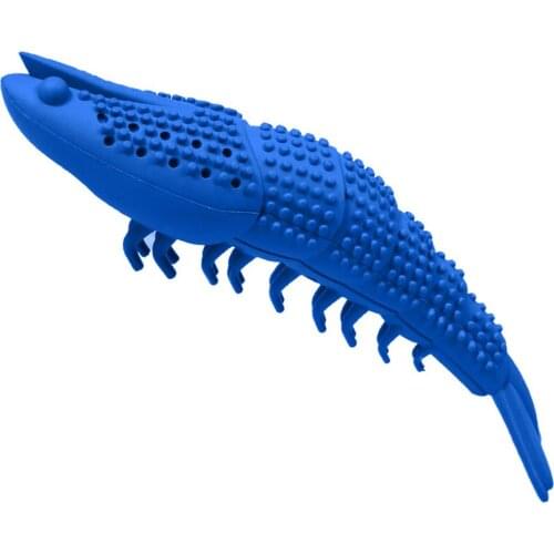 Cat Interactive Lobster Shape Chew Toy Bite Resistance Silicone Molar Toothbrush cleaner cats chew on it