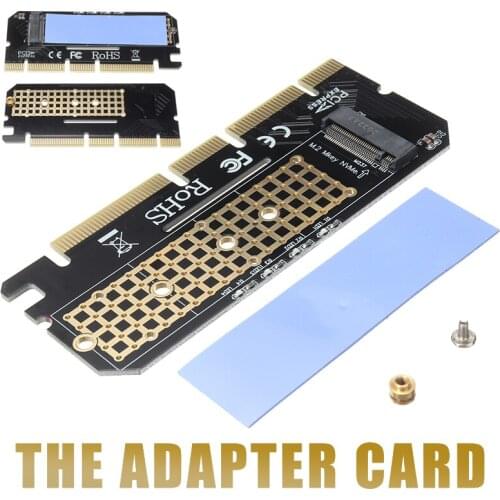 Durable M.2 to PCI-E Expansion Card Desktop PCI-E X4 X16 NVMe SATA Dual SSD Adapter Extender Cards For Windows 8/10/Linux