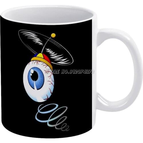 Propeye Coffee Mugs Ceramic Personalized Mugs 11 Oz White Mug Tea Milk Cup Drinkware Travel Mug Eye Ball Eyeball Beanie Beany Ha
