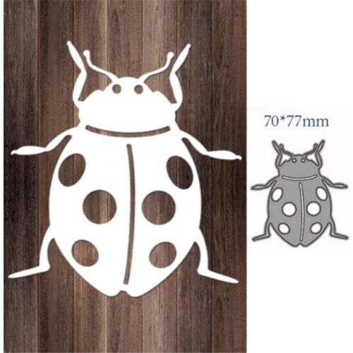 Coccinella septempunctata Metal Cutting Dies for Scrapbooking HandmadeMold Cut Stencil New 2021 DIY Card Make Mould Model Craft