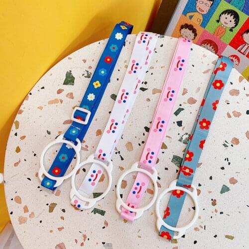 Cute Fashion Water Bottle Thermos Lanyard Portable Travel Water Bottle Strap Lanyard Buckle Student Drinks Bottle Accessories