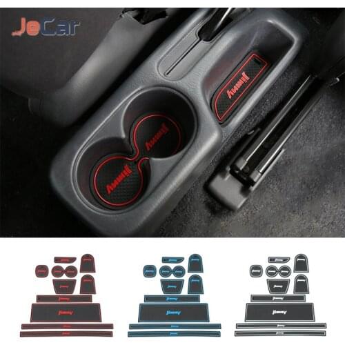 Door Slot Pad Venue Cushion Non-Slip Gate Slot Pad Cup Mat Car Interior Automotive Decoration For Suzuki jimny 2010-2015