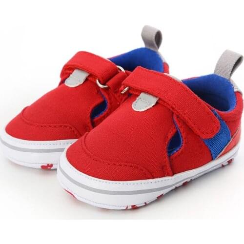 Autumn Baby Boys Girls Patchwork Anti-Slip Sneakers Toddler Soft Soled First Walkers