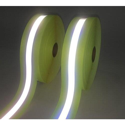 Sew On Silver Reflective Tape For Chothing Safety Fabric Webbing Trim Strip