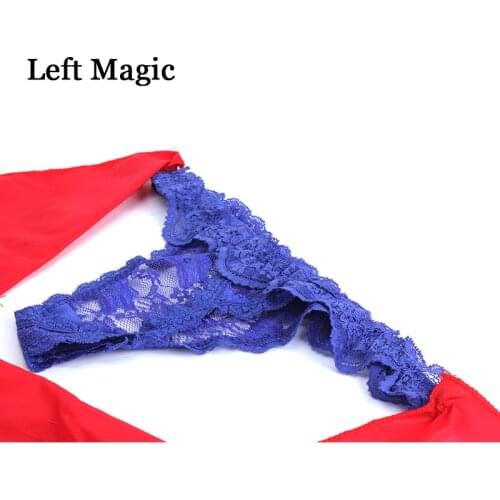 Silk Scarf To Panties Magic Tricks Scarve To Panty Magie Stage Props Accessories Easy To Do Trick Gimmick Comedy