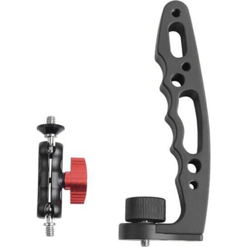 Aluminum Alloy Gimbal Stabilizer Versatile Handle Hand Grip Extension Rod Holder with Mini Magic Arm for Zhiyun Weebill S Camera