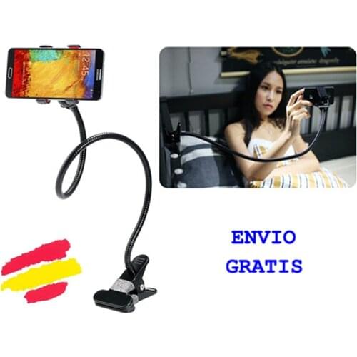 SUPPORT Universal para MOVIL Smartphone metallic with clip Tabletop car bed