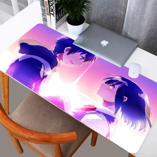 Your Name Mouse Pad Non Slip 2mm Thickness Gaming Mousepad Large Mat Durable Washable Rubber Desk Mouse Pad 90*40cm