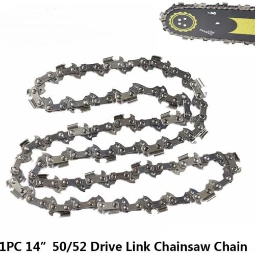 14'' Chainsaw Chain Blade 3/8'' Pitch 50 / 52 Drive Link Chainsaw Blade Chainsaw Spare Parts Fit For 14'' Guide Bar Saw Chains