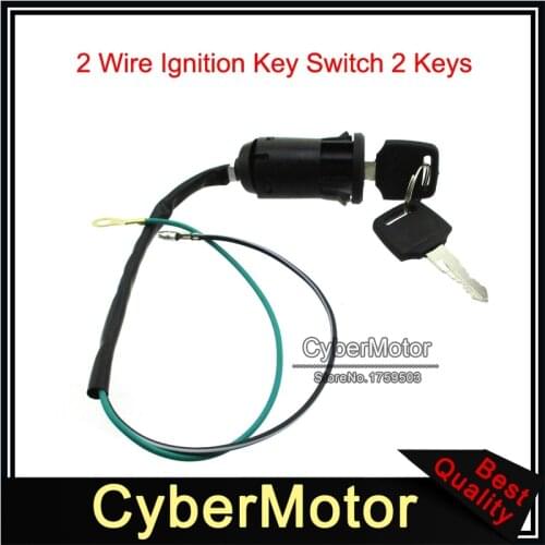 2 Wire Ignition Key Switch For 2 Stroke 47cc 49cc Mini Dirt Pocket Bike ATV Quad Go Kart Minimoto