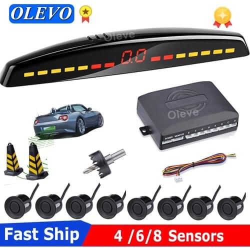 2021 Car Parktronic Parking Sensors parktronics for car And 4 /6/8 Parking Sensors radar detector Parking Radar Monitor Detector