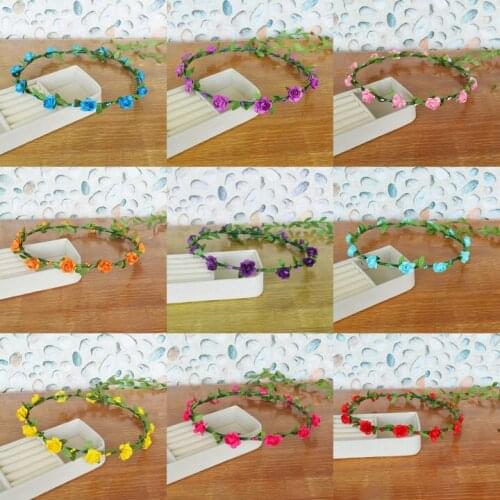 Bohemian Crown for Hair Ornaments Tassels Headband Fairy Birthday Party Supplies Baby Shower Rainbow Wedding Decoration