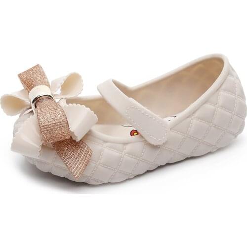 Toddler Girl Sandals Bowtie Cute Children Princess Casual Baby Shoes Soft Sole Fashion Kids Dress Party Shoes Flats New Arrival