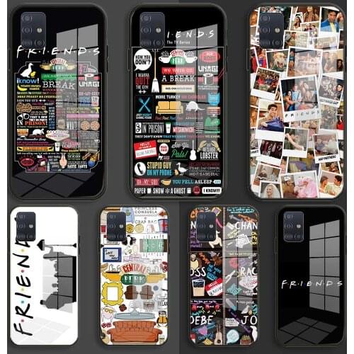 Friends Together TV Soft Silicone Glass Case For Samsung Galaxy A10 A20 A30 A40 A50 A70 A31 A51 A71 Balck Cover