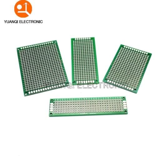 20pcs/lot 5x7 4x6 3x7 2x8cm Double Side Prototype Diy Universal Printed Circuit PCB Board Protoboard For Arduino