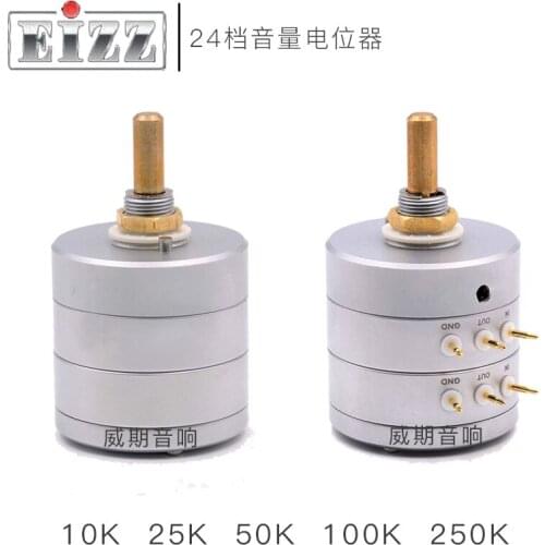 Eizz 10K 25K 50K 100k 250K Precision 24 Step Volume Potentiometer