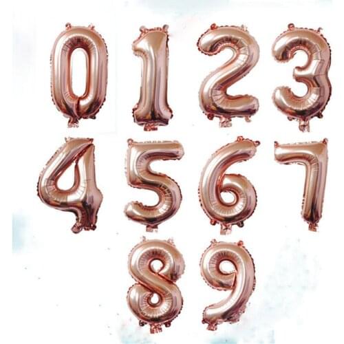 Foils Balloons Foil Figures Numbers 32inch New Year Birthday Gift Party Wedding Decoration For Holiday Inflatable Balls Balloon