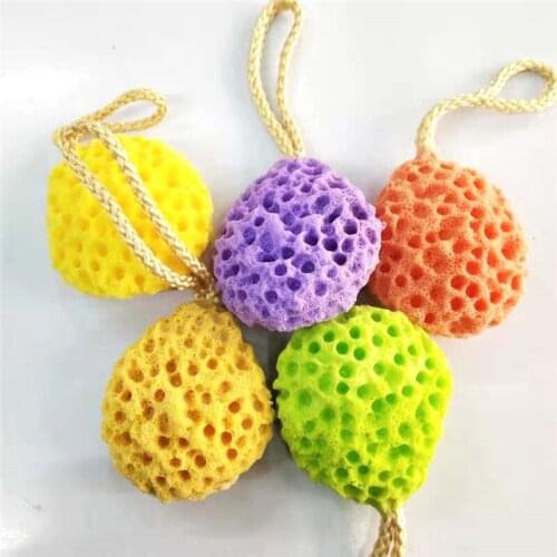 Bath Sponge Ball Honeycomb Shape Bath Shower Soft Foam Shower Body Cleaning Body Kids Adults Bathroom Supplies