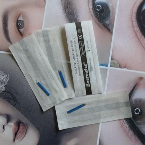 Tattoo Blade Tattoo Supplly Shape Nano Permanent Makeup Needles Blade For 3D Eyebrow Tattoo Microblading Tattoo Pen