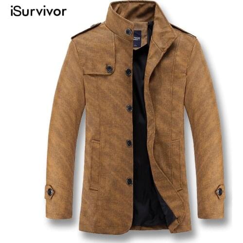 ISurvivor 2021 Jaqueta Masculina Male Smart Casual Slim Fitted Large Size Jackets and Coats Outwear Hombre High Quality Jacket