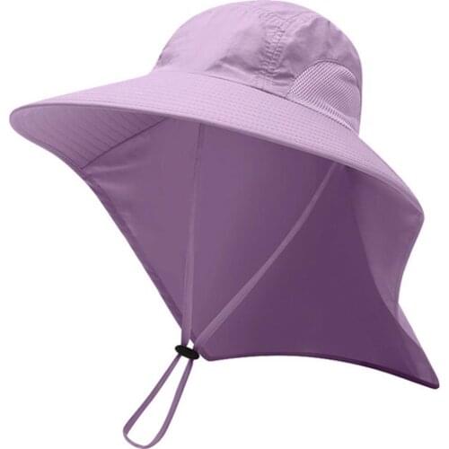 Unisex UV Protection Cap Summer Outdoor Fishing Climbing Sun Hat with Neck Flap шляпа женская летняя