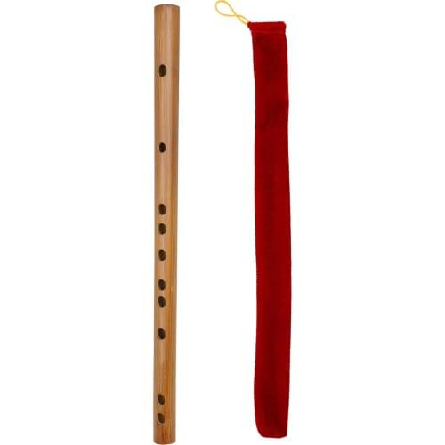 Flute Bitter Bamboo Key of G/F/E/D/C Dizi Traditional Chinese Woodwind Instrument with A Storage Bag for Children Adult Beginner