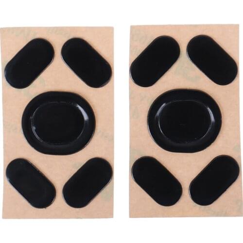 2Sets 0.6mm Mouse Feet Mouse Skates for Logitech G102 Laser Mouse With free Alcohol Pad Mice Skate Black