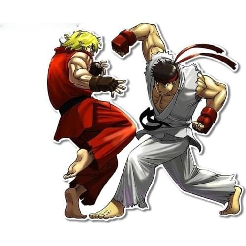 Beautiful Anime Arcade Fighter Car Stickers Car Motorcycle Accessories Waterproof Sunscreen Scratch-Proof Sticker Kk13*13cm