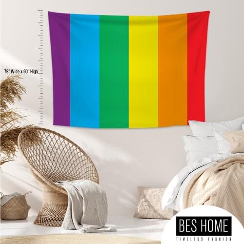 LGBTQ + Gay Tapestry,Wall Hanging,Wall Decoration,Custom Size,Gay Pride Day, lesbian LGBTQ.Gay Friendly