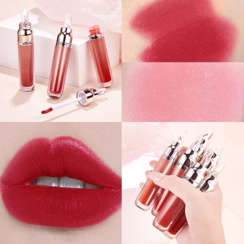 6 Color Lip Mud Matte Velvet Dual Air Lip Glaze Lipstick Long Lasting Moisture Easy To Color Blush Lips Makeup Cosmetics TSLM1