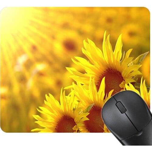Fashion Thicken Rubber Non-Slip Fish Sunflower Laptop Computer Gaming Mouse Pad