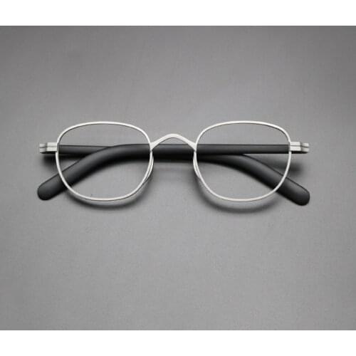 Vintage Square Pure Titanium Glasses Frame Men Women Retro Prescription Myopia Optical Eyewear Male 2021 Small Eyeglasses Frame