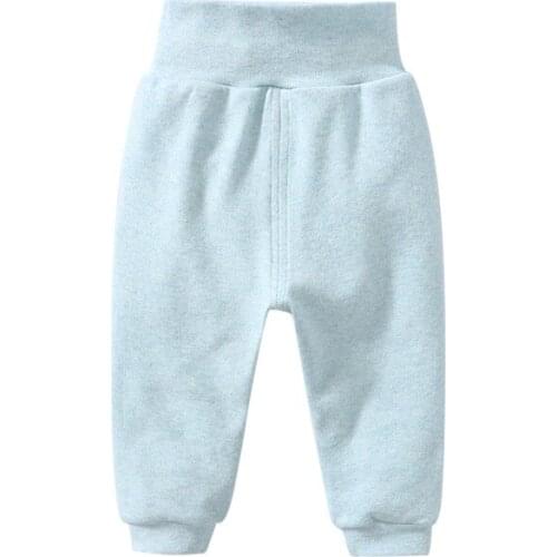 2021 Newborn Unisex Solid Baby Pants Cotton Trousers Homewear Baby Boy Pants Casual Striped Baby Girl Pants High Waist