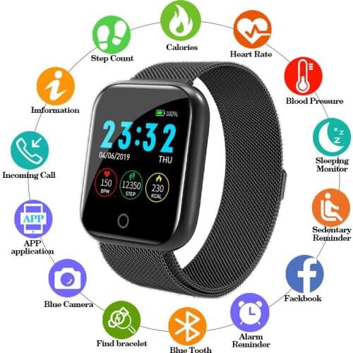 2021 i5 Smart Watch Men Women Bluetooth Connect French Spain Smartwatch Fitness Tracker Watch PK Amazfit gts Smartwatch Android