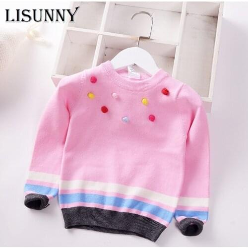 Girls Sweater COTTON 2021 New Autumn Winter Baby Sweater Jumper Children Sweaters Fashion Toddler Pullover Kids Clothes 2-7y