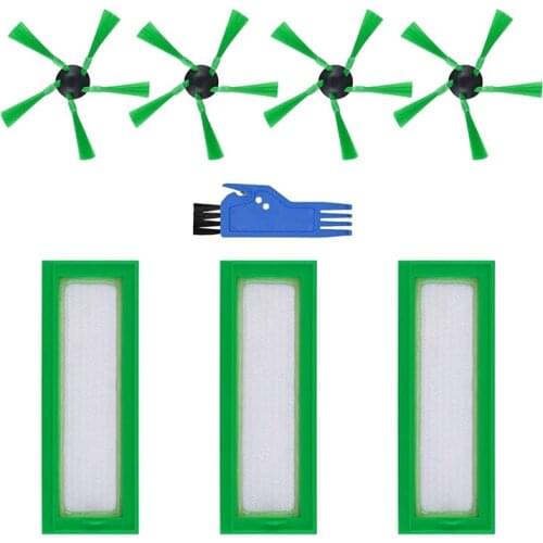 Replacement Parts Accessories Filter Side Brush Kit for Vorwerk Kobold VR200 VR300 Vacuum Cleaner Parts