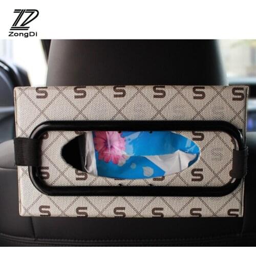 ZD 1X Car tissue box holder Seat back box fixed clip For Suzuki swift vitara sx4 Volvo xc90 xc60 Lada granta vesta accessories
